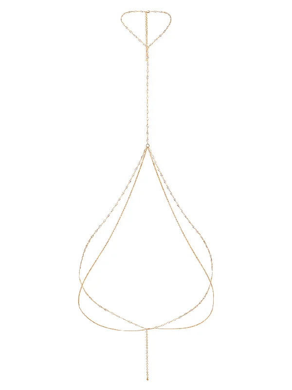 The Perfect Accessory For Less – Jewelry Sale Live Crystal Baguette Body Chain