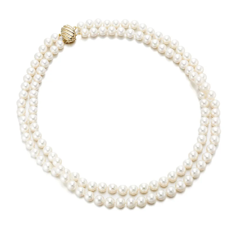 Affordable Glamour – Premium Jewelry For Less Double-Strand Pearl Necklace
