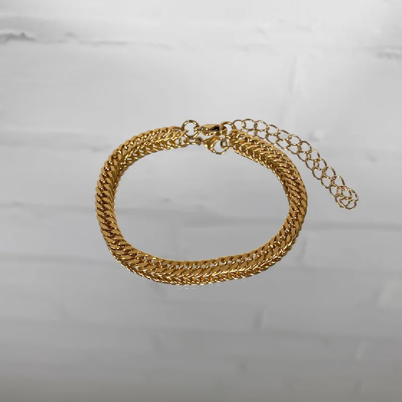Must-Have Jewelry At Unbelievable Discounts Double Link Curb Anklet | Gold