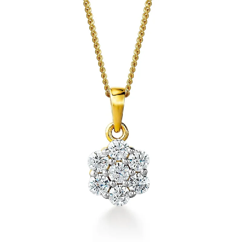 Discounted Jewelry For A Glamorous Look 0.7 ct. t.w. Eternal Bouquet Pendant