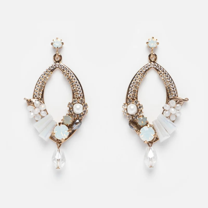 Glamorous Jewelry, Glamorous Deals – Shop Now Flora Deco Drop Earrings