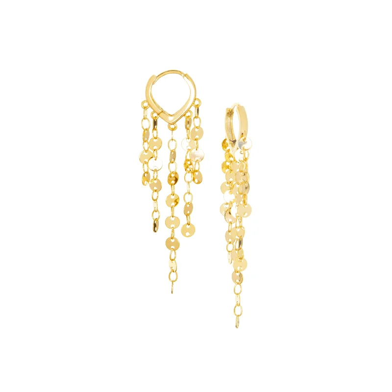 Elegant Necklaces And Bracelets At Limited-Time Offers fringe huggie earring