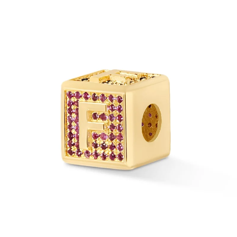 Luxury Meets Affordability – Jewelry Sale Now Live Pave Face Alphabet Block Charm