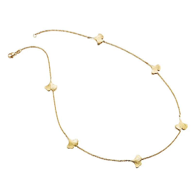 Seasonal Jewelry Deals – Elevate Your Style Ginkgo Leaf Station Necklace