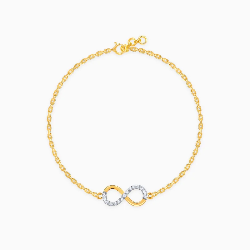 Gold Infinite Shine Diamond Bracelet