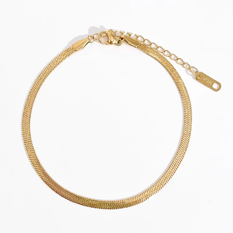 Elegant Jewelry At Unbeatable Prices – Shop Today Herringbone Anklet in Gold