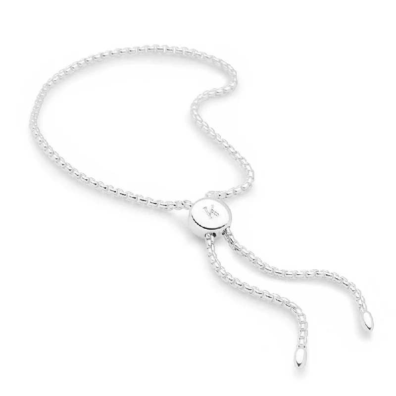 Delicate Crystal Jewelry For Sophisticated Charm Initial Toggle Bracelet