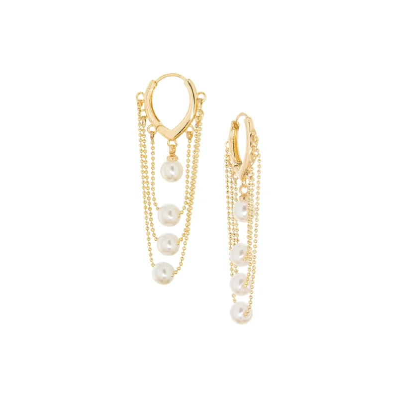 Exclusive Gemstone Jewelry Markdowns – Shop Now layered pearl drop chain huggie