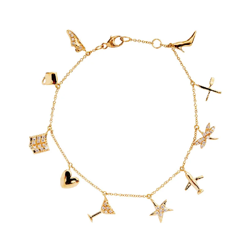 Camilla Bracelet Gold, White