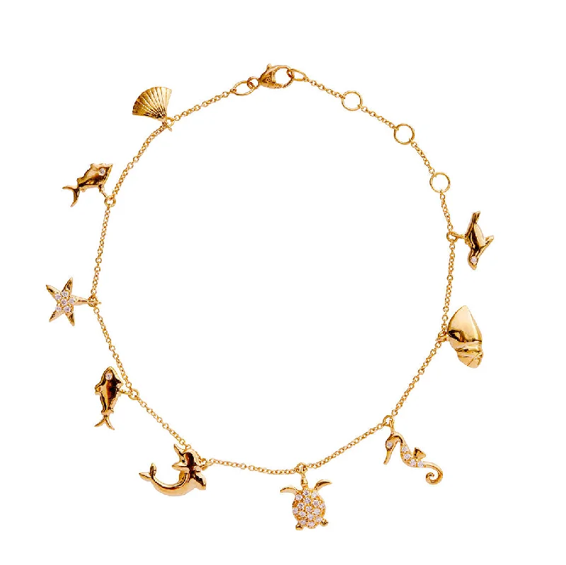 Resort Bracelet Gold, White