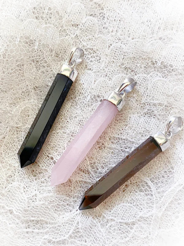 Premium Jewelry At Special Low Prices For A Limited Time Long Crystal Point Pendant