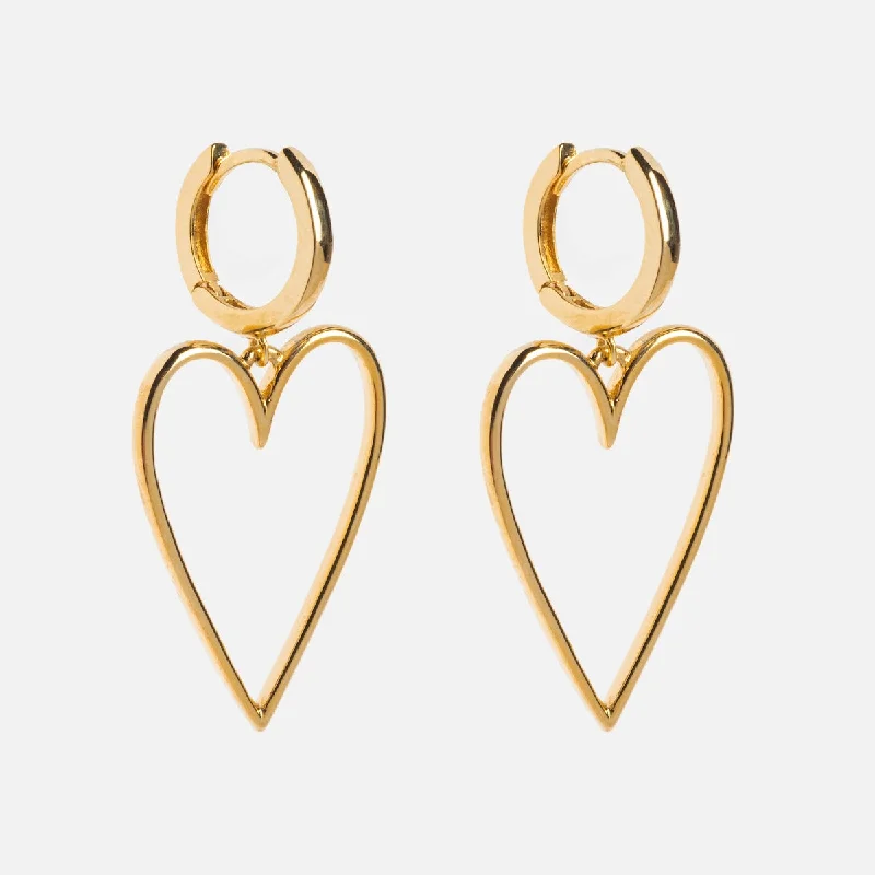 Lovestruck Heart Hoop Earrings