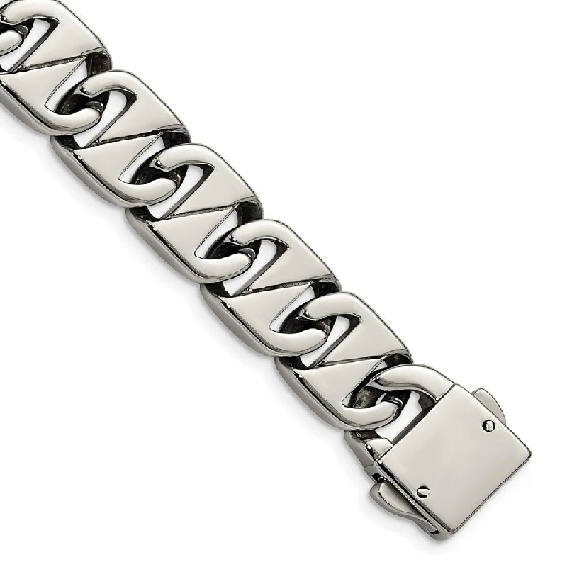Best Jewelry Deals – Shop Premium Pieces At Great Prices Men's 15mm Stainless Steel Fancy Anchor Chain Bracelet, 8.5 Inch Best Jewelry Deals – Shop Premium Pieces At Great Prices Men's 15mm Stainless Steel Fancy Anchor Chain Bracelet, 8.5 Inch