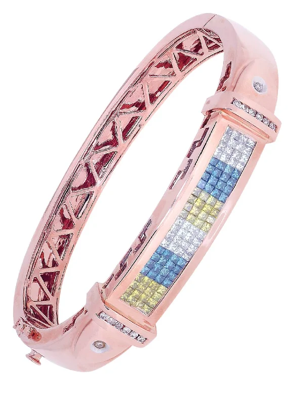 Beautiful Jewelry, Breathtaking Discounts – Hurry In Mens Diamond Bangle Rose Gold| 1.46 Carats| 44.97 Grams Beautiful Jewelry, Breathtaking Discounts – Hurry In Mens Diamond Bangle Rose Gold| 1.46 Carats| 44.97 Grams