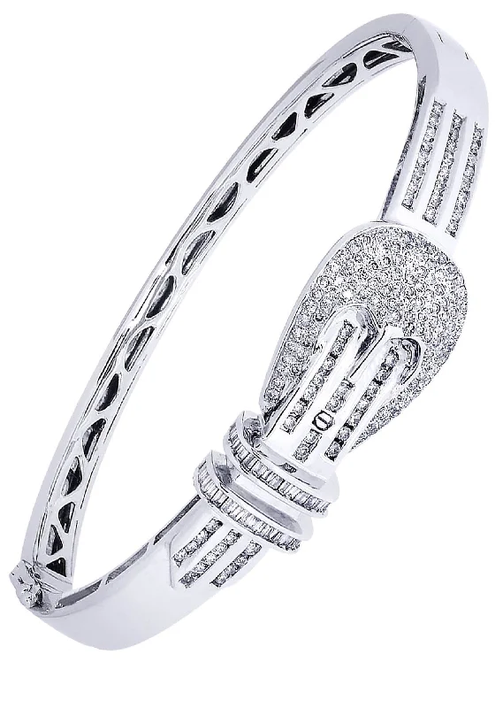 Dazzle In Elegance With Our Biggest Jewelry Sale Mens Diamond Bangle White Gold| 1.68 Carats| 26.23 Grams Dazzle In Elegance With Our Biggest Jewelry Sale Mens Diamond Bangle White Gold| 1.68 Carats| 26.23 Grams