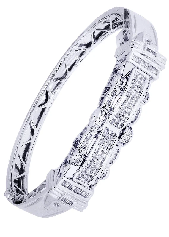 Buy More, Save More On Stunning Jewelry Pieces Mens Diamond Bangle White Gold| 2.18 Carats| 35.43 Grams Buy More, Save More On Stunning Jewelry Pieces Mens Diamond Bangle White Gold| 2.18 Carats| 35.43 Grams