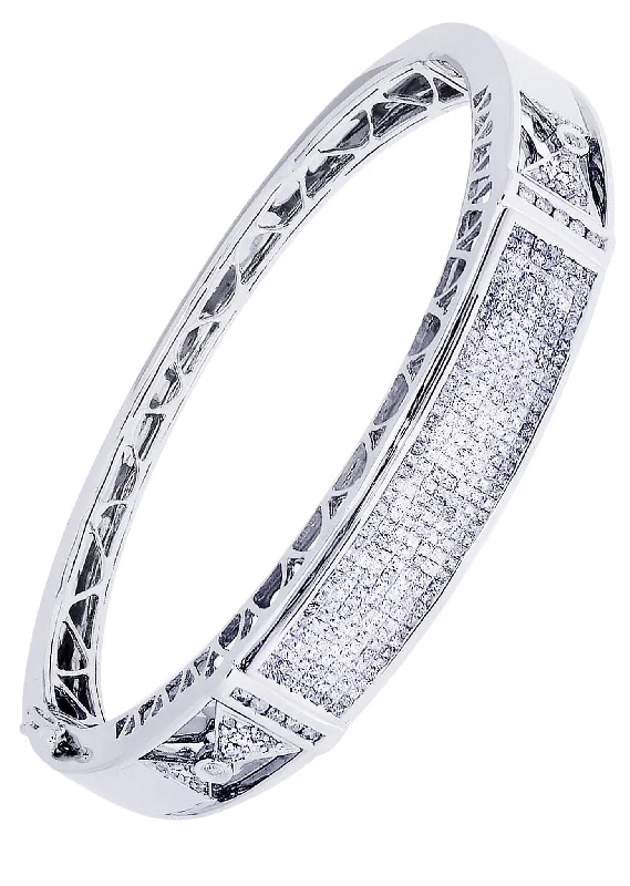Final Call – Shop Exquisite Jewelry Before It's Gone Mens Diamond Bangle White Gold| 2.78 Carats| 33.64 Grams Final Call – Shop Exquisite Jewelry Before It's Gone Mens Diamond Bangle White Gold| 2.78 Carats| 33.64 Grams