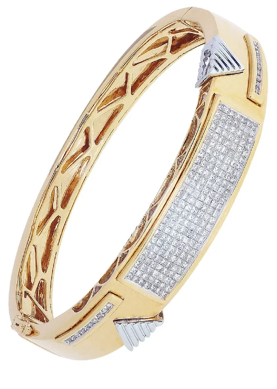Dazzling Deals On Necklaces, Bracelets, And More Mens Diamond Bangle Yellow Gold| 2.81 Carats| 47.66 Grams Dazzling Deals On Necklaces, Bracelets, And More Mens Diamond Bangle Yellow Gold| 2.81 Carats| 47.66 Grams