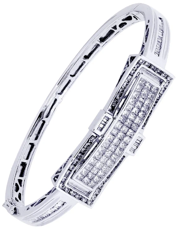 Elevate Your Jewelry Collection With Limited-Time Savings Mens Diamond Bangle White Gold| 3.29 Carats| 30.93 Grams Elevate Your Jewelry Collection With Limited-Time Savings Mens Diamond Bangle White Gold| 3.29 Carats| 30.93 Grams