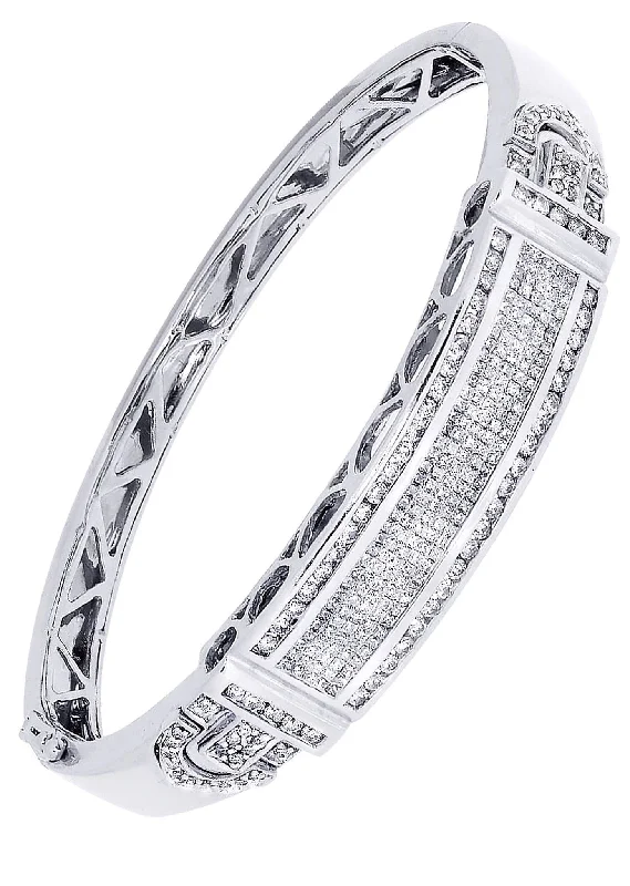 Affordable Elegance – Premium Jewelry At Special Prices Mens Diamond Bangle White Gold| 3.3 Carats| 34.27 Grams Affordable Elegance – Premium Jewelry At Special Prices Mens Diamond Bangle White Gold| 3.3 Carats| 34.27 Grams