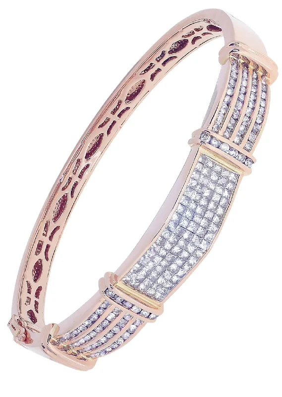 Premium Jewelry At Promotional Prices – Shine Today Mens Diamond Bangle Rose Gold| 4.11 Carats| 39.69 Grams Premium Jewelry At Promotional Prices – Shine Today Mens Diamond Bangle Rose Gold| 4.11 Carats| 39.69 Grams
