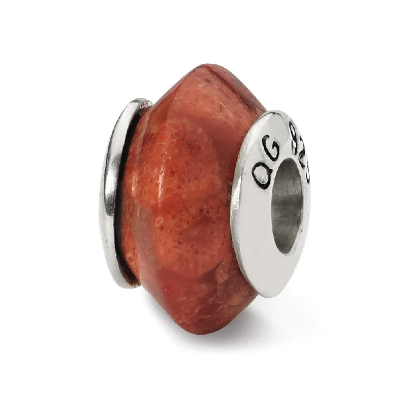 Personalized Jewelry Sale – Unique Gifts At Low Prices Natural Red Stone & Sterling Silver Bead Charm, 13mm Personalized Jewelry Sale – Unique Gifts At Low Prices Natural Red Stone & Sterling Silver Bead Charm, 13mm