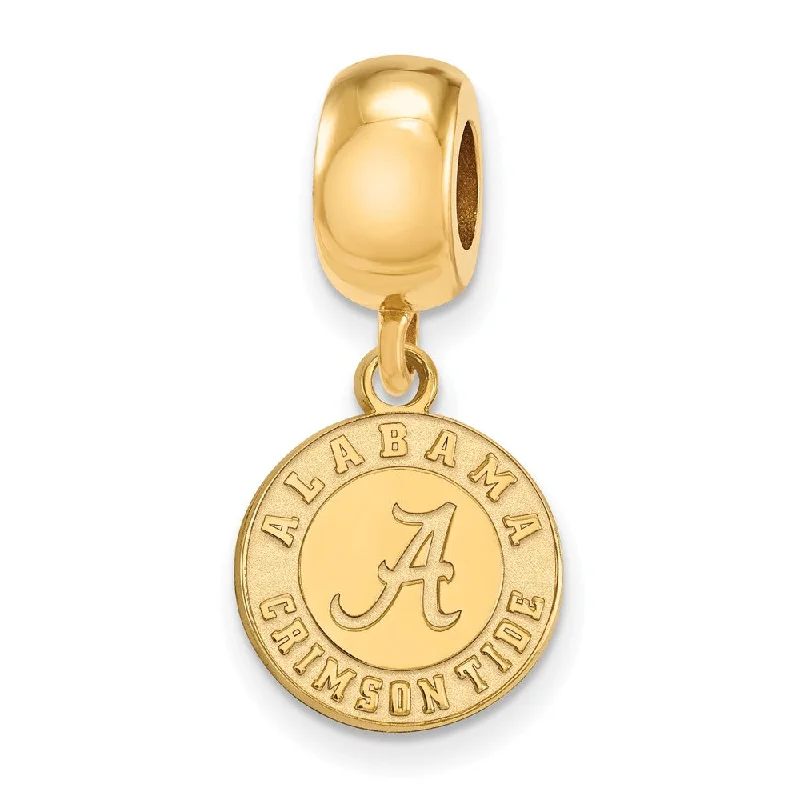 14k Gold Plated Silver University of Alabama Sm Dangle Bead Charm