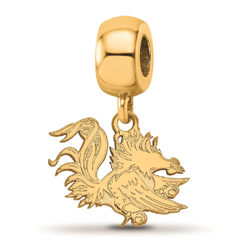 Unlock Unbeatable Jewelry Deals Before They’Re Gone 14k Gold Plated Silver University of South Carolina Dangle Bead Charm