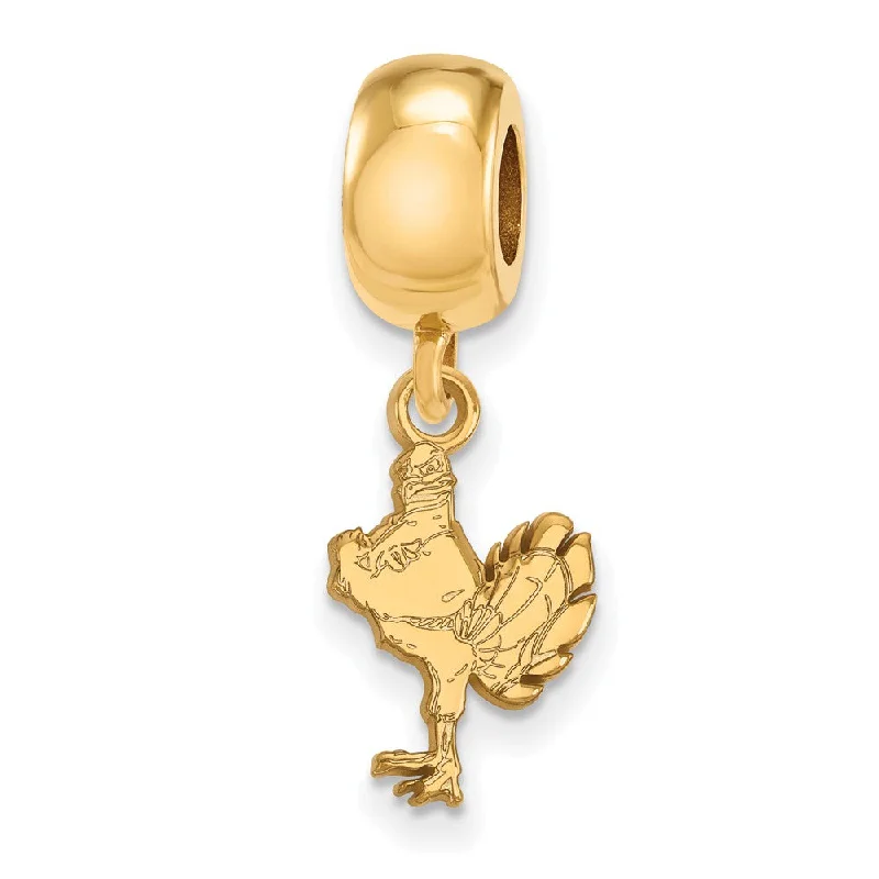 14k Gold Plated Silver Virginia Tech Small Dangle Bead Charm