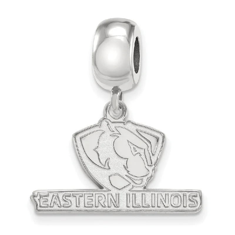 Sterling Silver Eastern Illinois University Sm Dangle Bead Charm