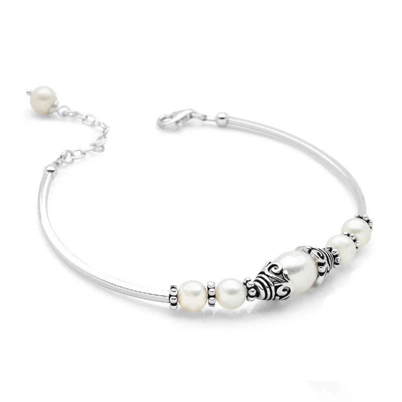Romantic Heart-Shaped Jewelry For Special Gifts Pearl Gardens Bracelet