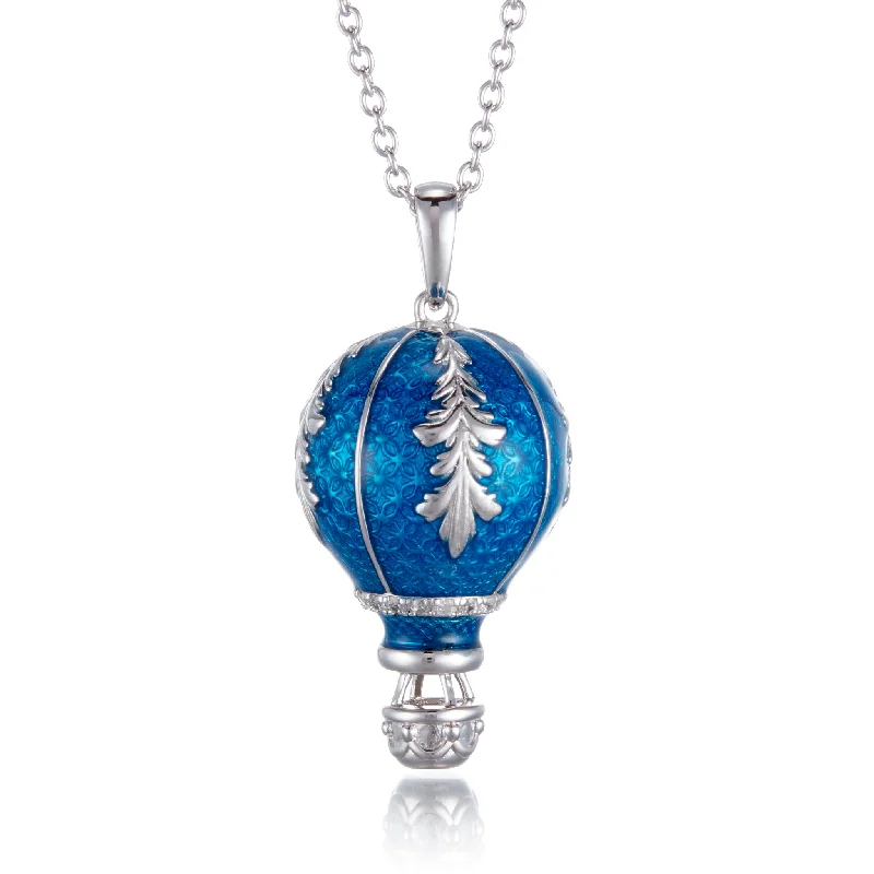 Shop Dazzling Rings, Earrings, And More At Special Discounts Blue Enamel Hot Air Balloon Pendant Necklace Shop Dazzling Rings, Earrings, And More At Special Discounts Blue Enamel Hot Air Balloon Pendant Necklace