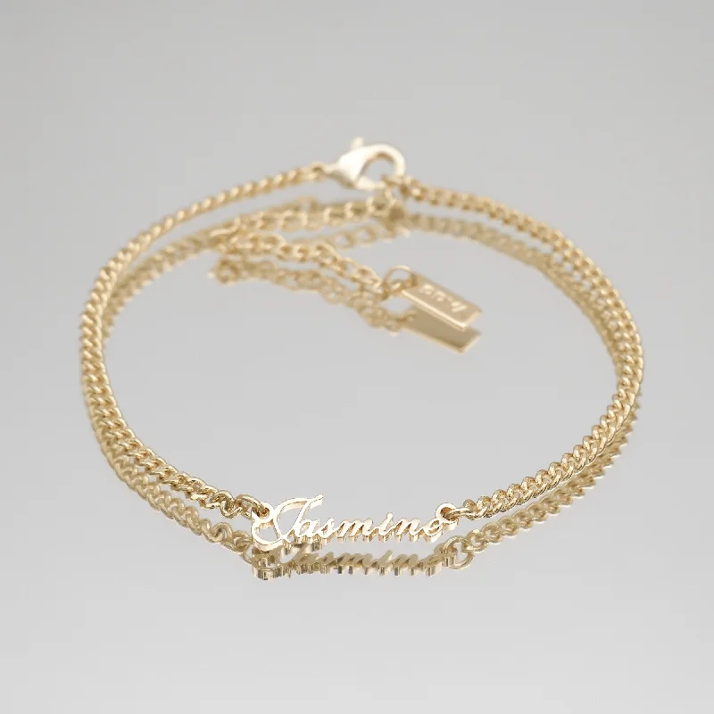 Siena Name Anklet