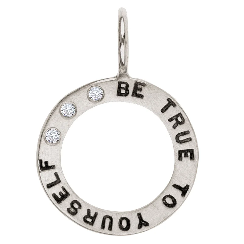 Jewelry Clearance Event – Stock Up Before It's Over Silver Be True to Yourself Open Circle Charm