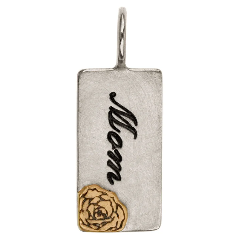 Must-Have Jewelry At Irresistible Discounts Silver Rose Mom ID Tag