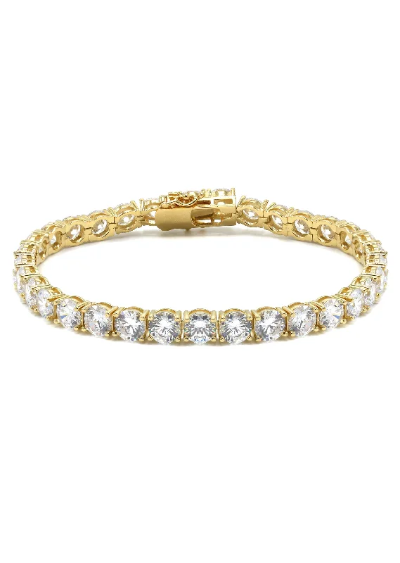 Silver Gold Tennis Bracelet