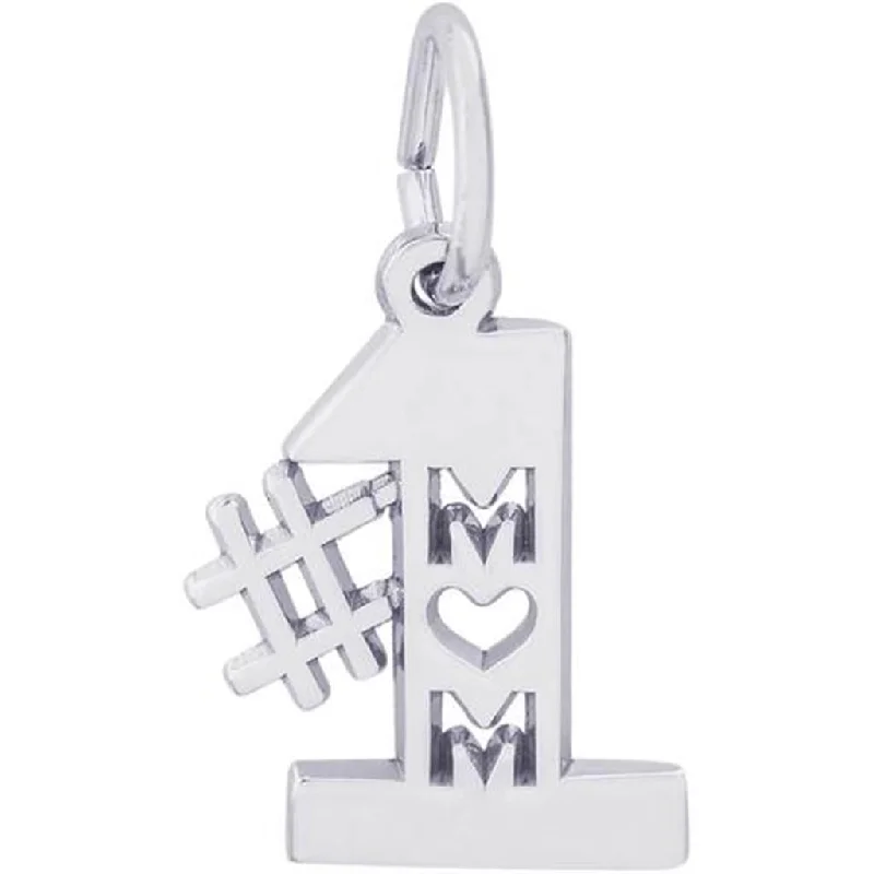 Timeless Jewelry At Special Discount Rates Sterling Silver #1 Mom Charm