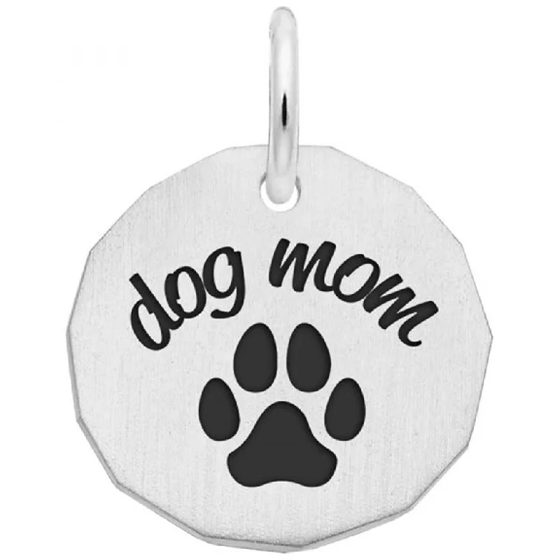 Sterling Silver Dog Mom Charm