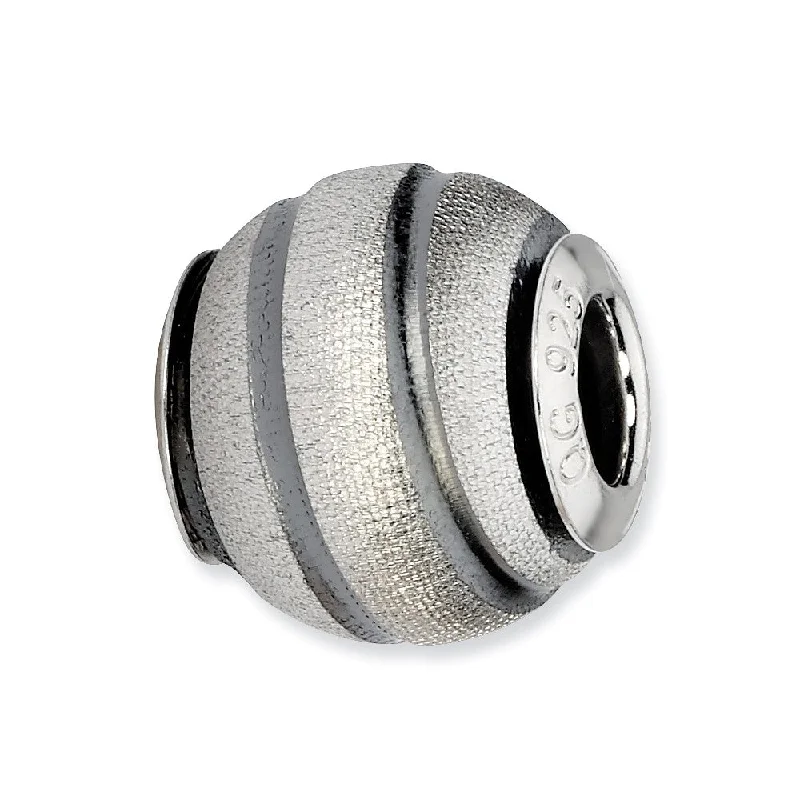 Luxury Jewelry Without The Luxury Price Tag Sterling Silver Grey Grooved Laser Cut Bead Charm