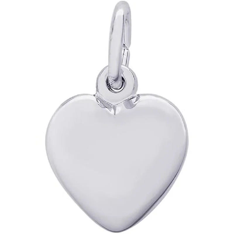 Sterling Silver Puffy Heart Charm