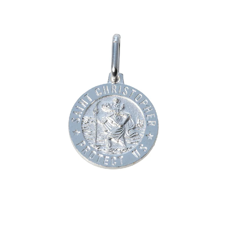 Customized Silver Jewelry For Unique Style Sterling Silver St. Christopher Medal Pendant Customized Silver Jewelry For Unique Style Sterling Silver St. Christopher Medal Pendant