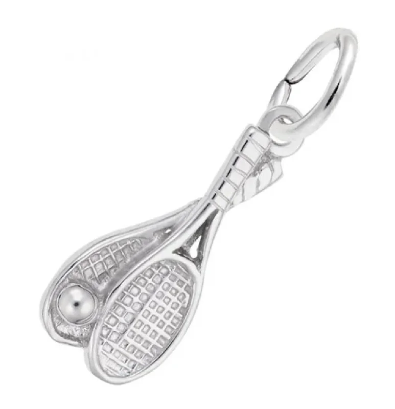 Fine Jewelry, Limited-Time Offers Available Sterling Silver Tennis Racquet Charm