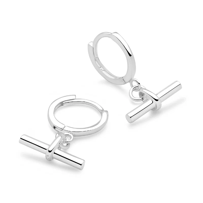 Your Perfect Accessory Now At The Best Price T-Bar Hoops