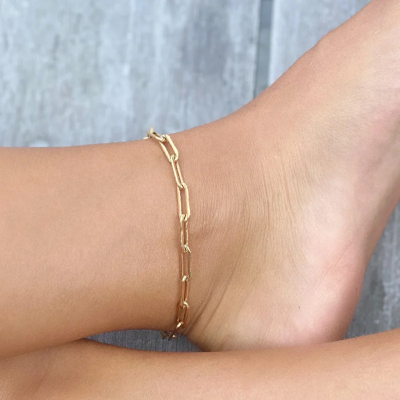 Personalized Jewelry Sale – Unique Gifts At Low Prices PAPERCLIP ANKLET BRACELET