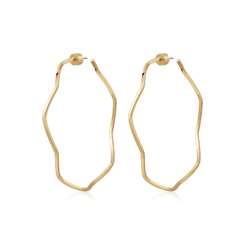 Trending Jewelry Now At Unbeatable Prices Thin Wavy Hoops