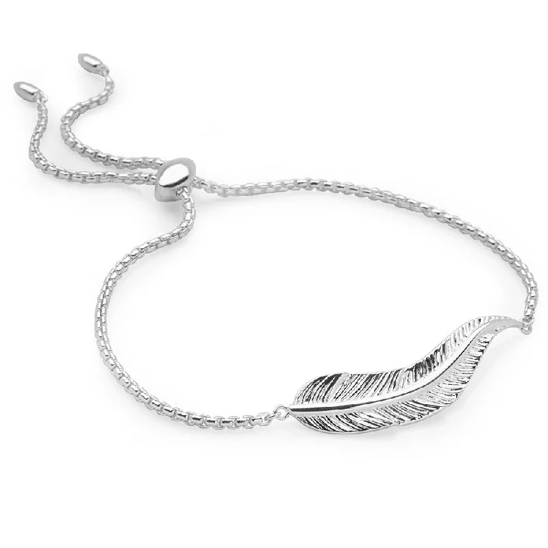 Don't Miss Out – Shop Elegant Jewelry For Less White Feather Bracelet