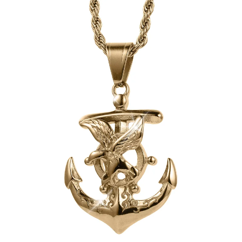 Affordable Gold-Plated Jewelry For Modern Fashion Wings Of Honor Pendant