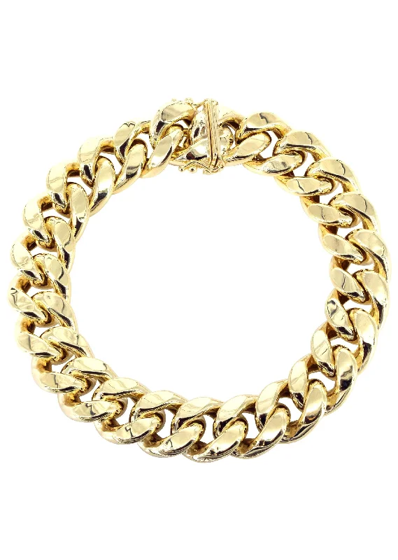 Exclusive Jewelry Sale – Grab Timeless Pieces Now Semi Solid Mens Miami Cuban Link Bracelet 10K Yellow Gold Exclusive Jewelry Sale – Grab Timeless Pieces Now Semi Solid Mens Miami Cuban Link Bracelet 10K Yellow Gold