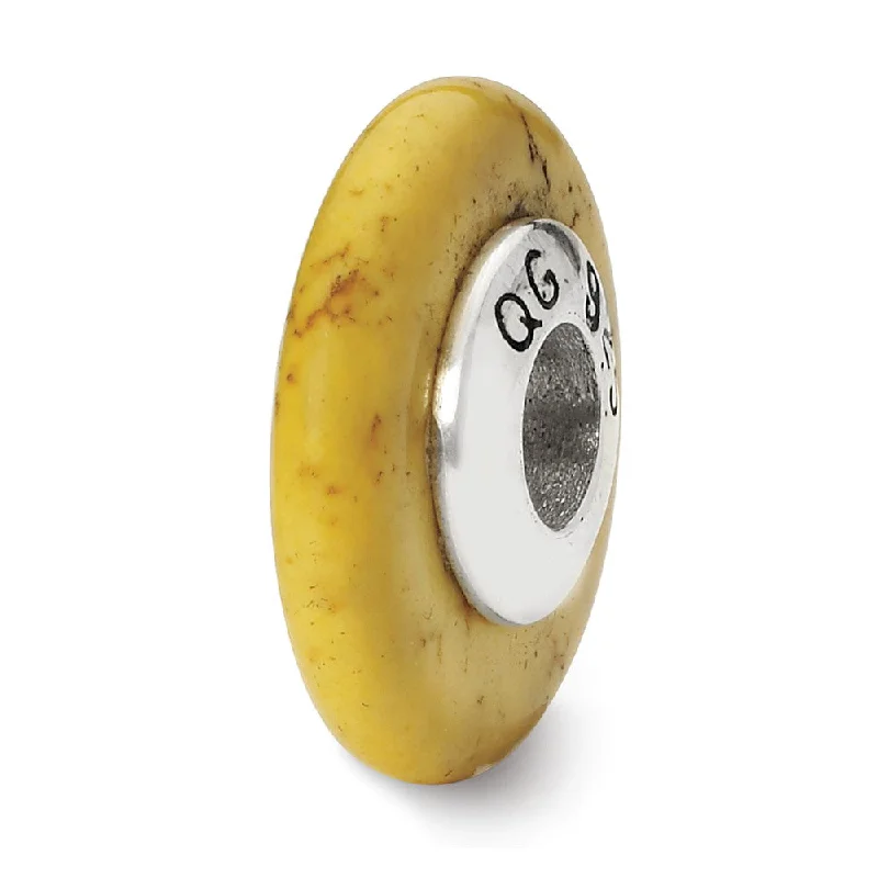 Best Jewelry Deals – Premium Quality At Exclusive Discounts Yellow Magnesite Stone & Sterling Silver Bead Charm, 15mm Best Jewelry Deals – Premium Quality At Exclusive Discounts Yellow Magnesite Stone & Sterling Silver Bead Charm, 15mm