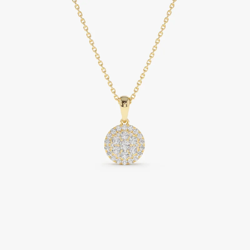 Dazzling Deals On Necklaces, Bracelets, And More 14k Diamond Round Illusion Cluster Necklace Dazzling Deals On Necklaces, Bracelets, And More 14k Diamond Round Illusion Cluster Necklace
